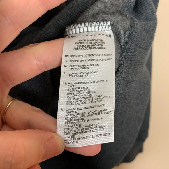 Adidas Hoodie Sweatshirt Hunter Orange Heather Gray Kangaroo Pouch Pocket S - Picture 5 of 7